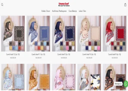 Gambar 4. 1 Website Umama Scarf 