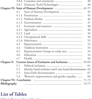 Table 1: Demography and Location .......................................................