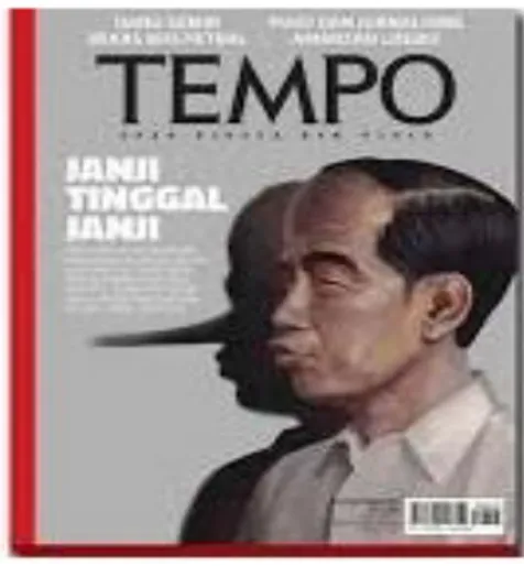 Gambar 1. Sampul majalah Tempo edisi 16 September – 22 September 2019 