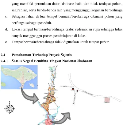 Gambar 2.1. Peta Lokasi SLB B Negeri PTN Jimbaran Sumber. https://www.google.co.id/maps/place/ 