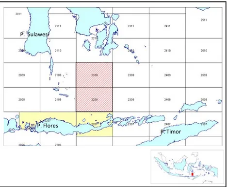 Gambar 1. Lokasi daerah penelitian P.TimorP.Flores