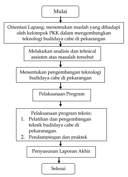 Gambar 1. Diagram alir pelaksanaan program 