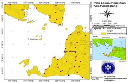 Gambar 1. Lokasi penelitian PPP Labuan, Kabupaten Pandeglang, Banten