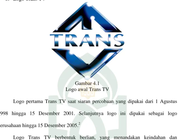 Gambar 4.1  Logo awal Trans TV  
