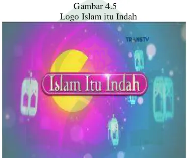 Gambar 4.5  Logo Islam itu Indah 