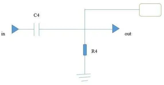 gambar 3, dengan R= 100 dan C= 1uF 