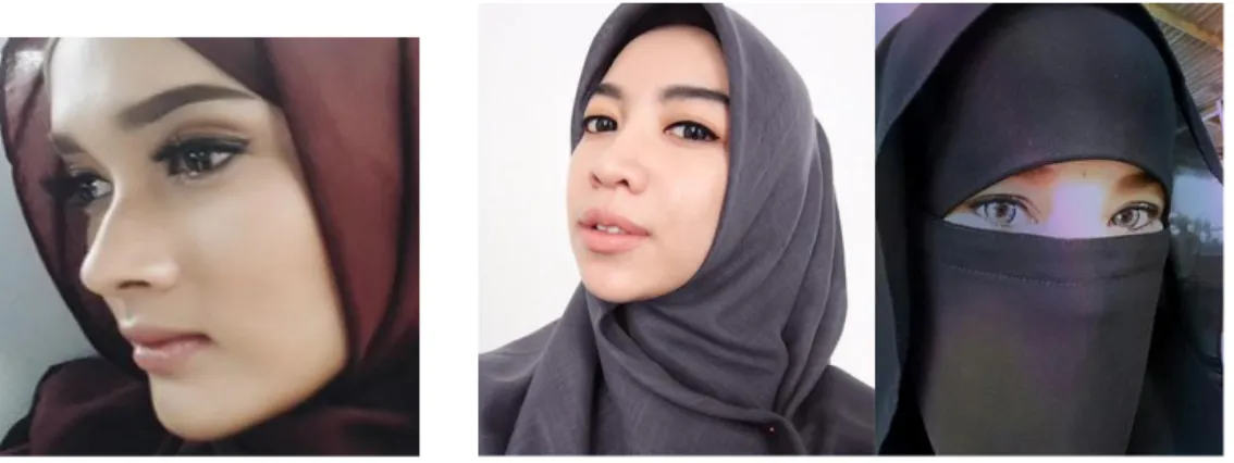 Gambar 1.1 Close up wajah Puteri Hasanah Karunia, Fitri Aulia, dan Diana Nurliana 