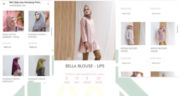 Gambar 1.1  Produk Vanilla Hijab  