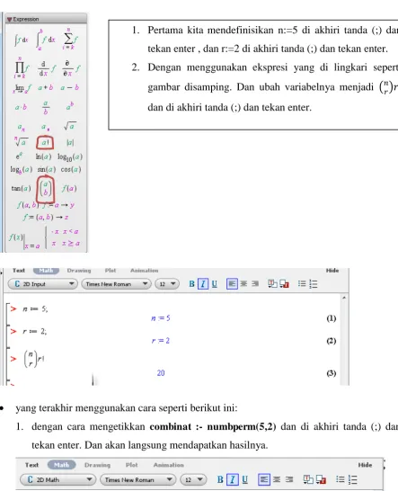 gambar disamping. Dan ubah variabelnya menjadi (  