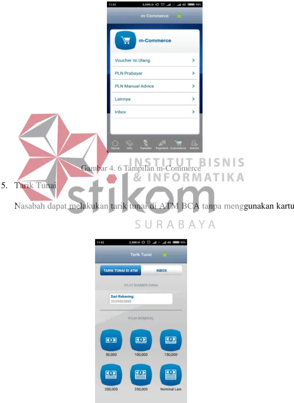 Gambar 4. 6 Tampilan m-Commerce 