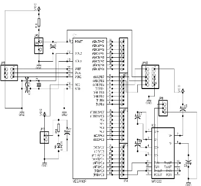 Gambar 4. Diagram perkawatan dari akselerometer sampai ke computer 
