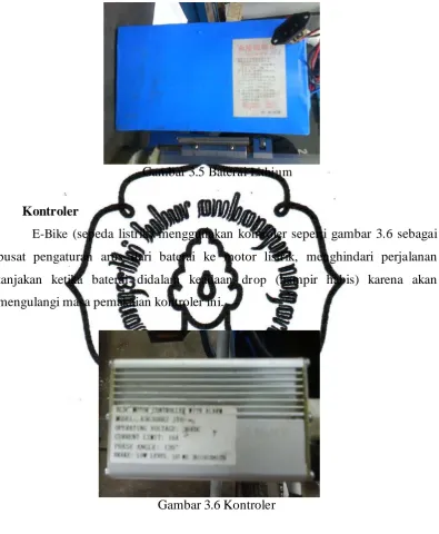 Gambar 3.5 Baterai Lithium 