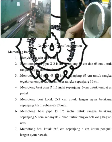 Gambar 4.2 Proses Pengepresan 