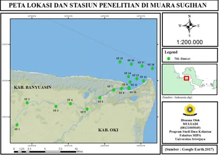 Gambar 1.  Peta Lokasi Penelitian   Thomas  (1997)  dan  Omura  (2012)  dilakukan 