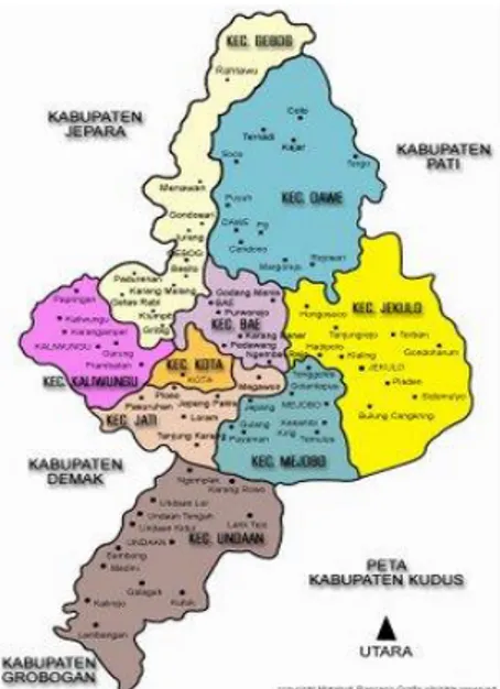 Gambar 1. Peta Kabupaten Kudus 