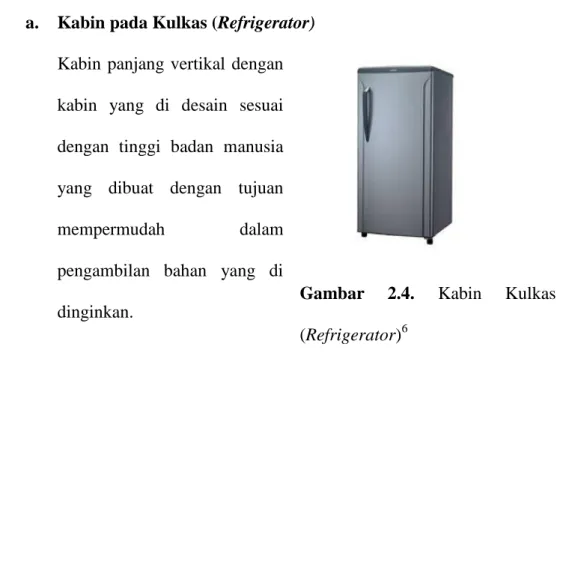 Gambar  2.4.  Kabin  Kulkas 