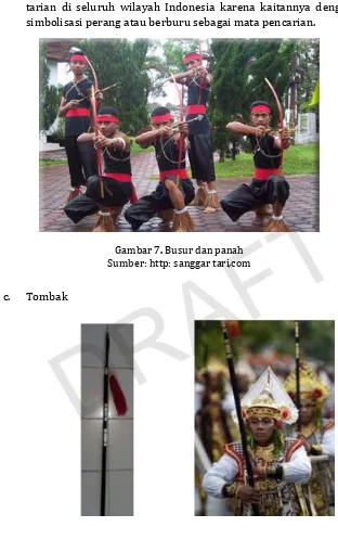 Gambar � Tombak DRAFTSumber: http: sanggar tari,com . Busur dan panah  