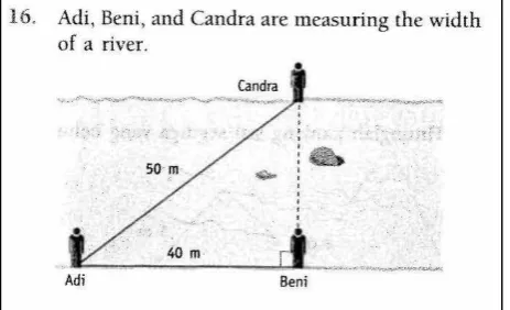Figure 3. A task in Indonesian mathematics textbook that provides only the relevant 