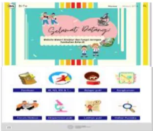 Gambar 4. 2 Tampilan Halaman Utama Website BiTe 