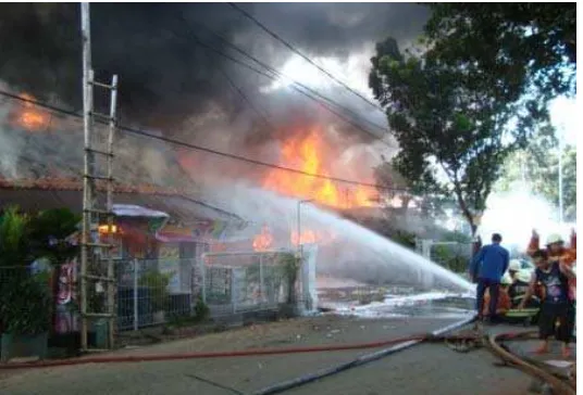 Gambar 6. Kebakaran di pemukiman Jakarta Utara 