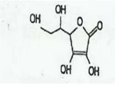 Gambar 2.4. struktur vitamin C (Asam askorbat) 