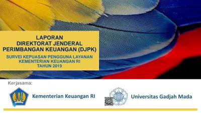 Kementerian Keuangan RI. Universitas Gadjah Mada PERIMBANGAN KEUANGAN ...