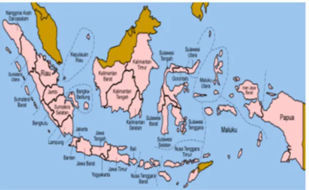 Gambar 1.  Peta Provinsi di Indonesia  Sumber: 