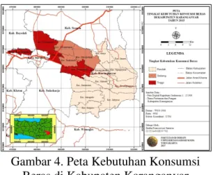 Tabel 3. Surplus-Defisit Beras di  Kabupaten Karanganyar 