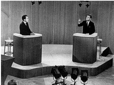Gambar 4.3                                                                        : Suasana debat John F Kennedy dan Richard M Nixon