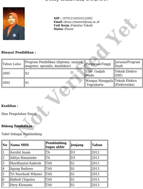 Tabel Sebagai PembimbingNot Verified Yet