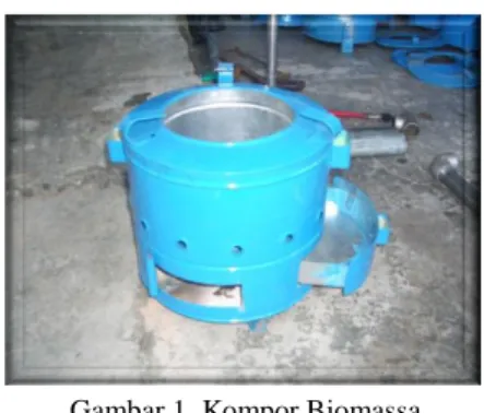 Gambar 1. Kompor Biomassa 