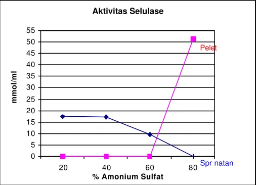 Gambar 4. Aktivitas selulase (mmol/ml/jam) 