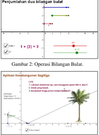 Gambar 3: Kesebangunan Segitiga. 