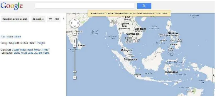 Gambar 2.5 Tampilan Google Map pada Web Browser