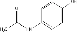 Gambar 1.1 struktur asetaminofen  
