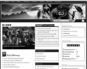 Gambar 3.14. Halaman Utama website 