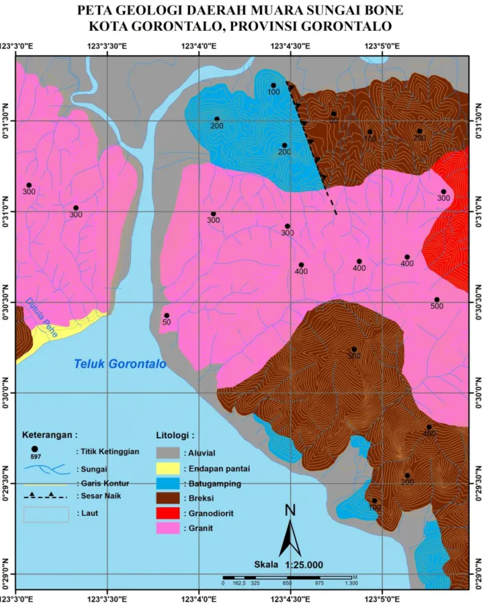 Gambar 2. Peta geologi daerah penelitian 