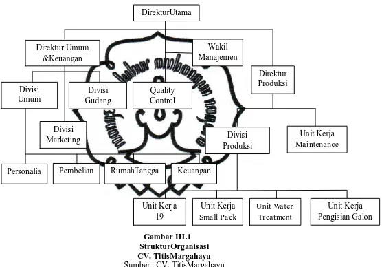 Gambar III.1 StrukturOrganisasi 