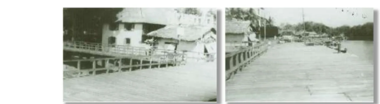 Gambar 5. Kampung Pahandut Tempo Dulu dan dermaga Rambang                                                   