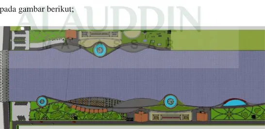 Gambar V.2. Transformasi bentuk dasar kawasan              (Sumber : Hasil Desain, November 2017) 