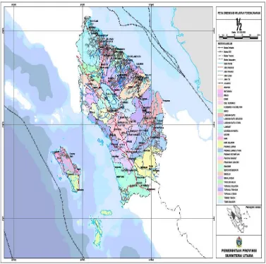 Gambar 3.1  Peta Provinsi Sumatera Utara 