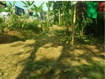 Gambar 1. Keadaan Infrastruktur Jalan Bagian Selatan Desa Losari.