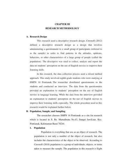 chapter iii research methodology qualitative research