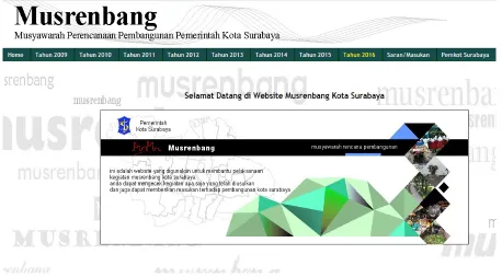 gambar laman website e-musrenbang Kota Surabaya.