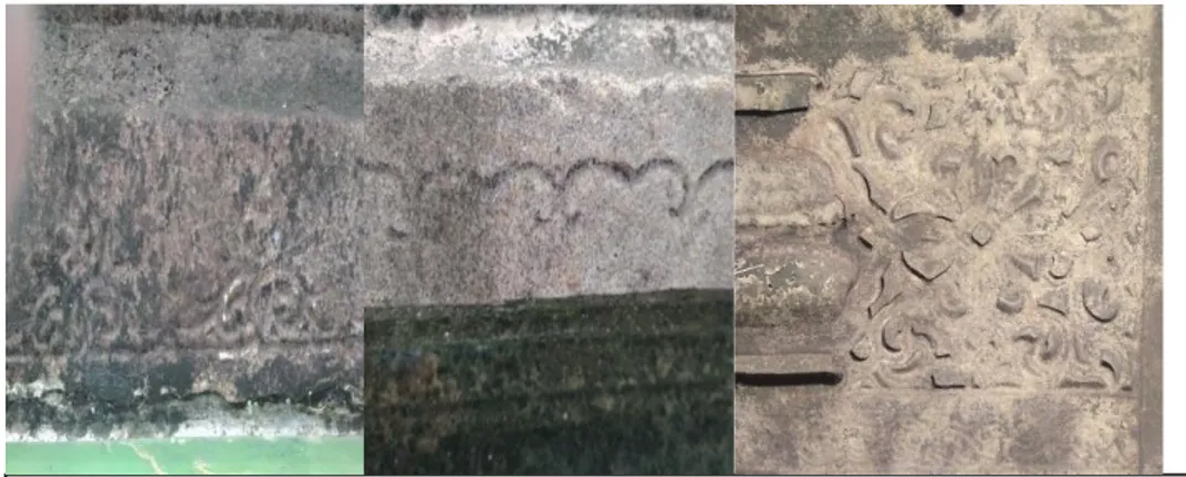Gambar 4 Berbagai ornamen Hias pada Makam I  