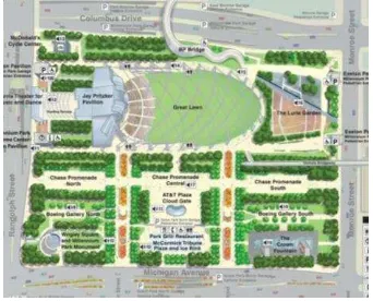 Gambar 2. Lokasi milenium park Sumber: The Burham plan centennial, 2008  