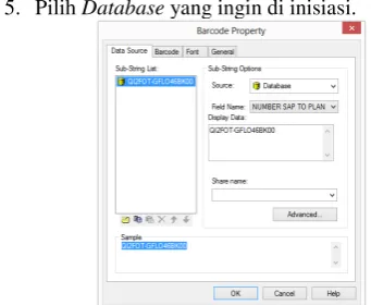 Gambar 11. Data Part yang telah dirancang 