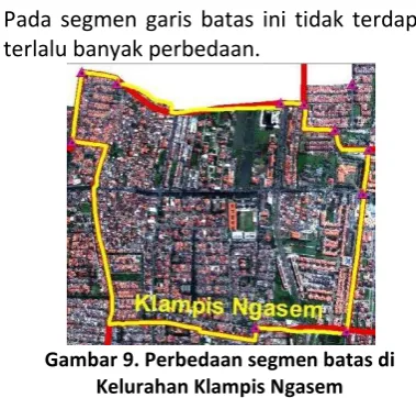 Gambar 8. Perbedaan segmen batas di 