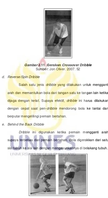 Gambar 2.11 Gerakan Crossover Dribble 