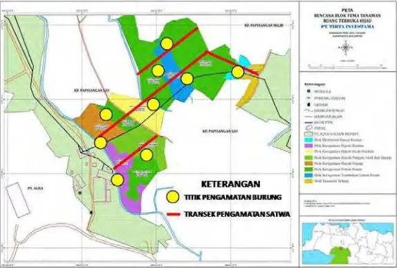 Gambar 5. Contoh lokasi monitoring satwa liar di Taman Keha-ti Babakan Pari, Kecamatan Cidahu, Kabupaten Sukabumi 